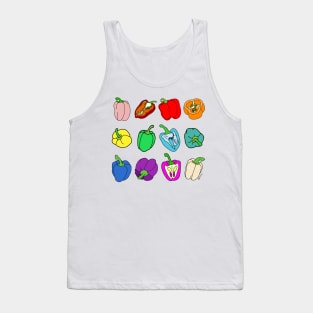 Rainbow Bell Peppers Paprika Tank Top